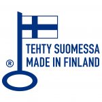 Avainlippu-logo: Tehty Suomessa/Made in Finland